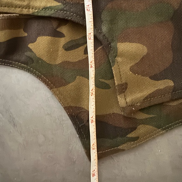 MONSE Asymmetric Deconstructed Camoflauge Mini Wrap Skirt with Pockets - Picture 9 of 9